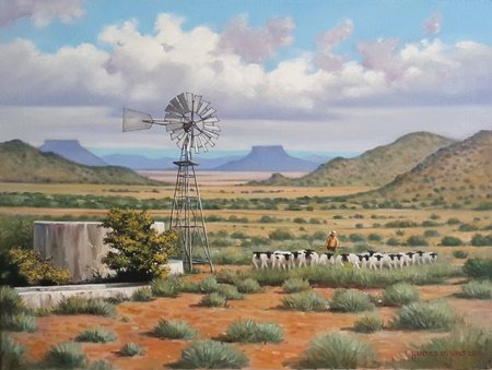 Oil on Stretched CanvasSize: (612x455x18)mmUnframedSOLD 2016 (Leonora Davids - Canada)